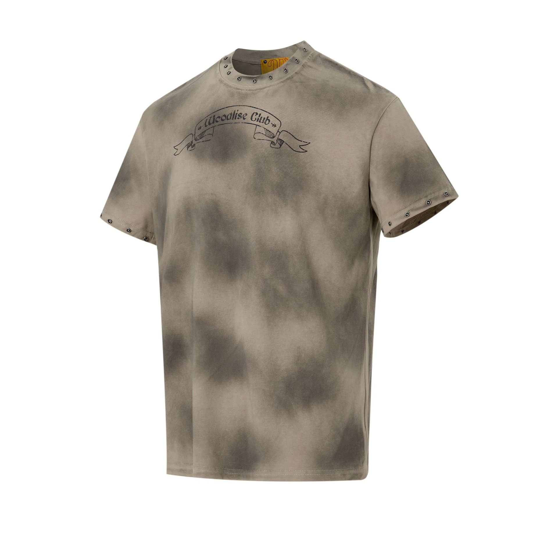 Washed Spray Paint Short Sleeve T-Shirt