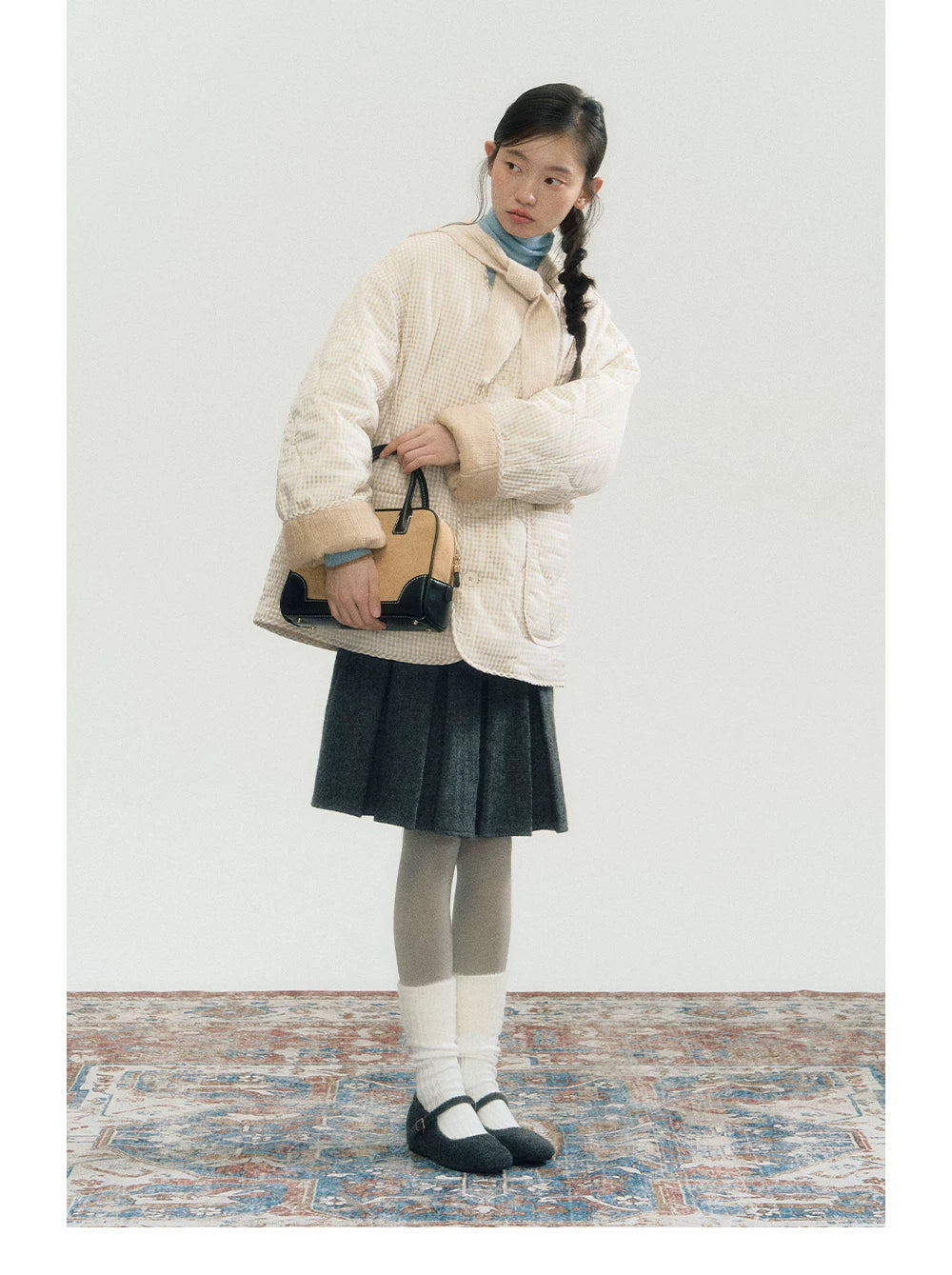 Plaid Puffer Jacket