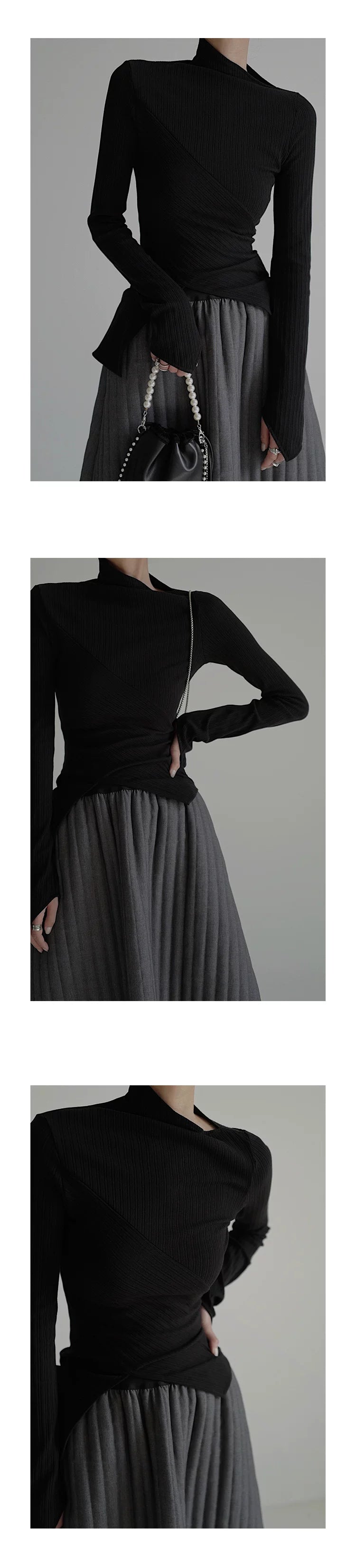 Pull en tricot à motif croisé