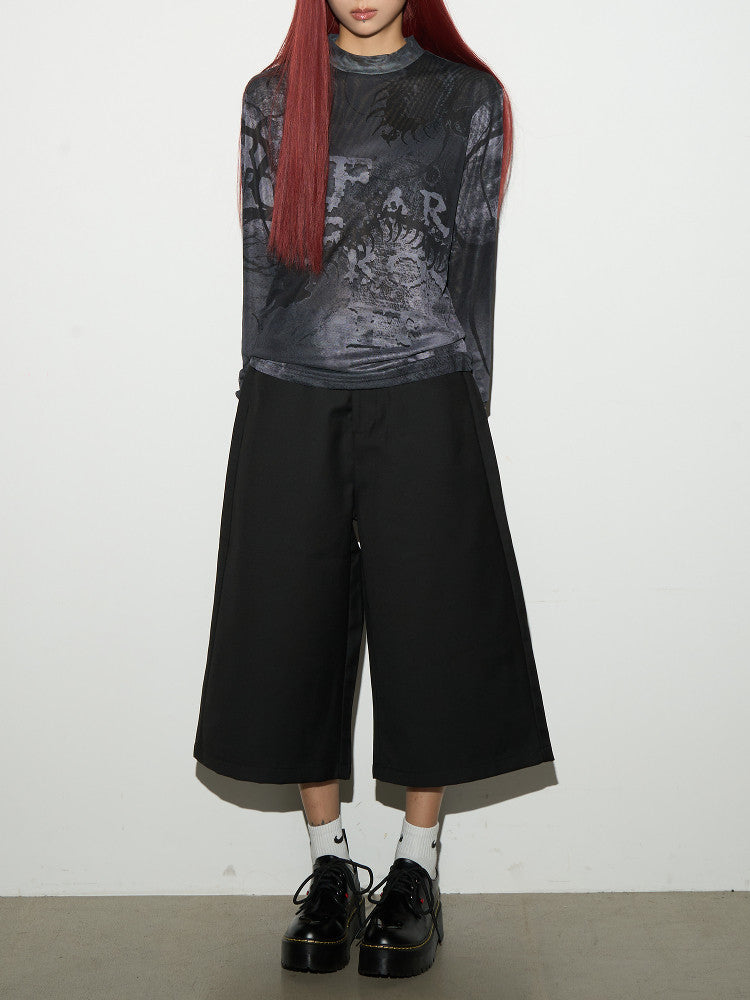 Ink Wash Long Sleeve T-Shirt