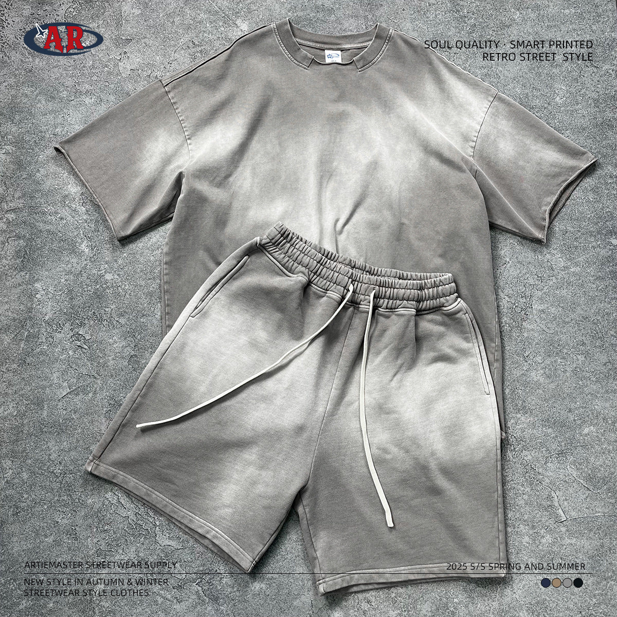 Washed Short Sleeve T-Shirt & Washed Short Setup