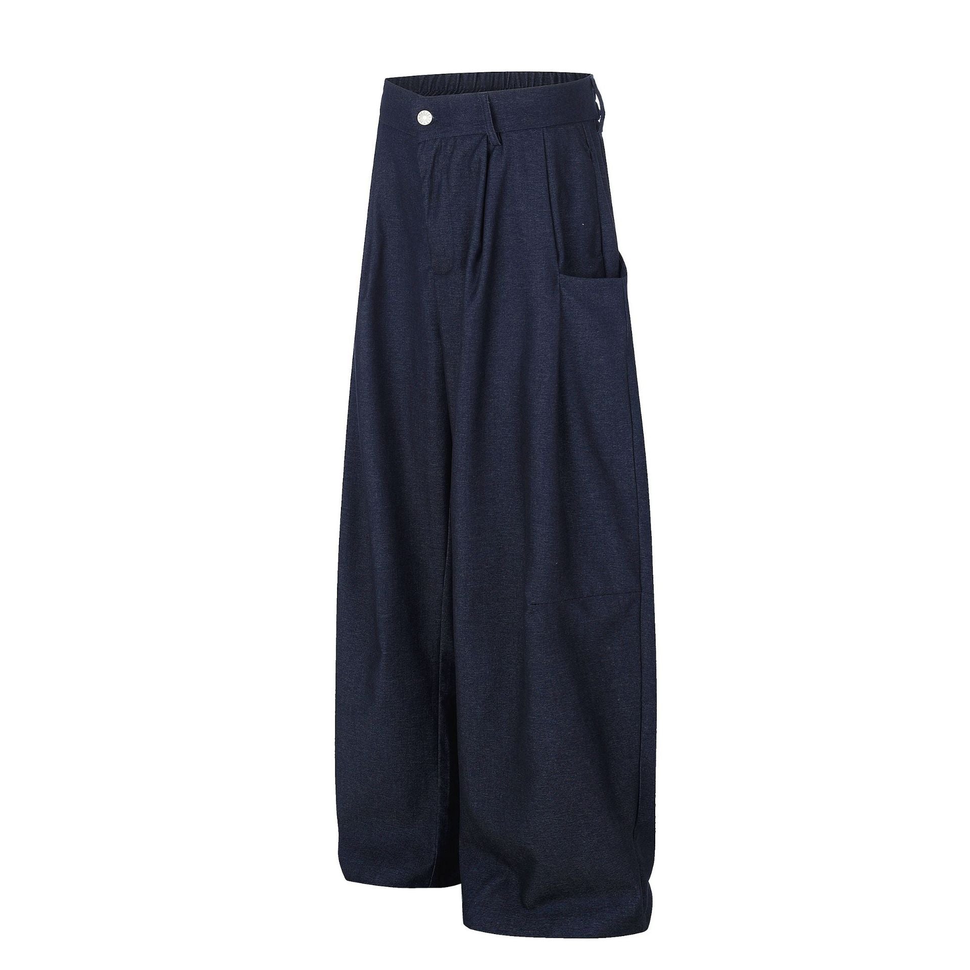 Deconstruction Draped Wide Leg Trousers