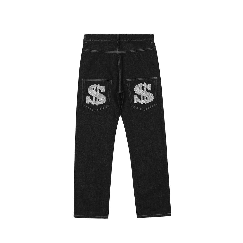 Dollars Printed Denim Jeans