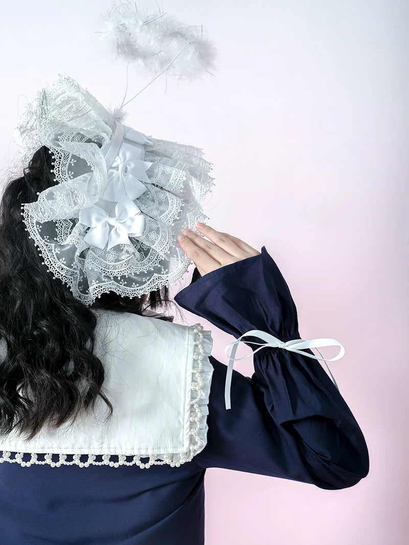 Bow Lace-Up Jacquard Lightweight Jacket