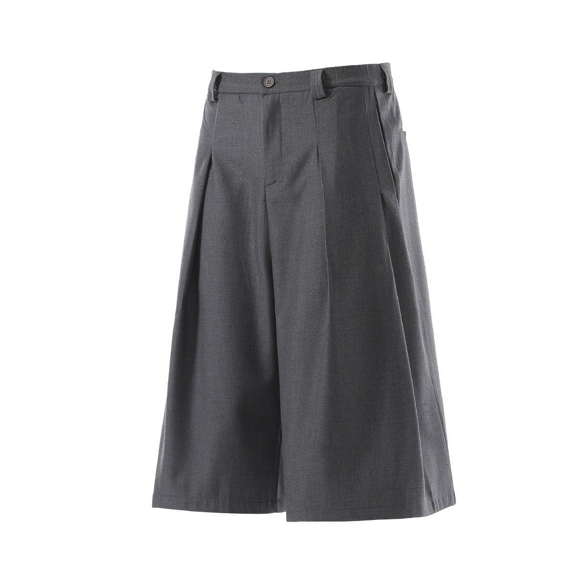 Drape Pleats Cropped Jort
