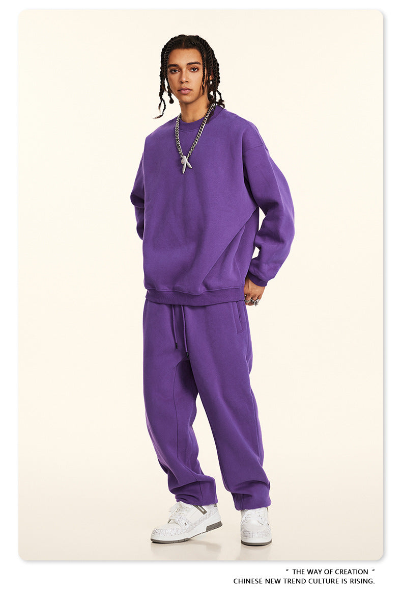 Fleece Lining Oversize Sweatshirt