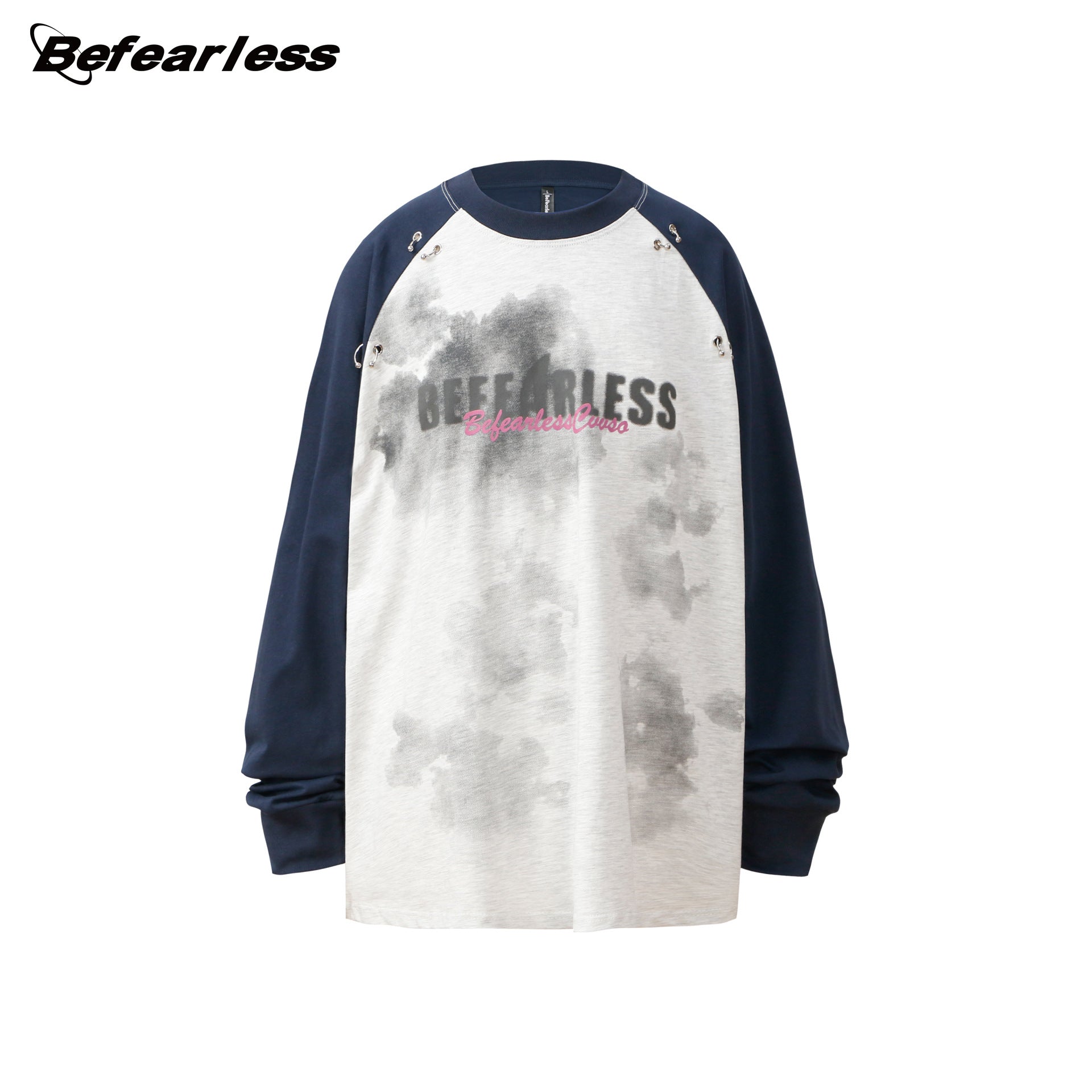 Colorblock Metal Decor Sweatshirt