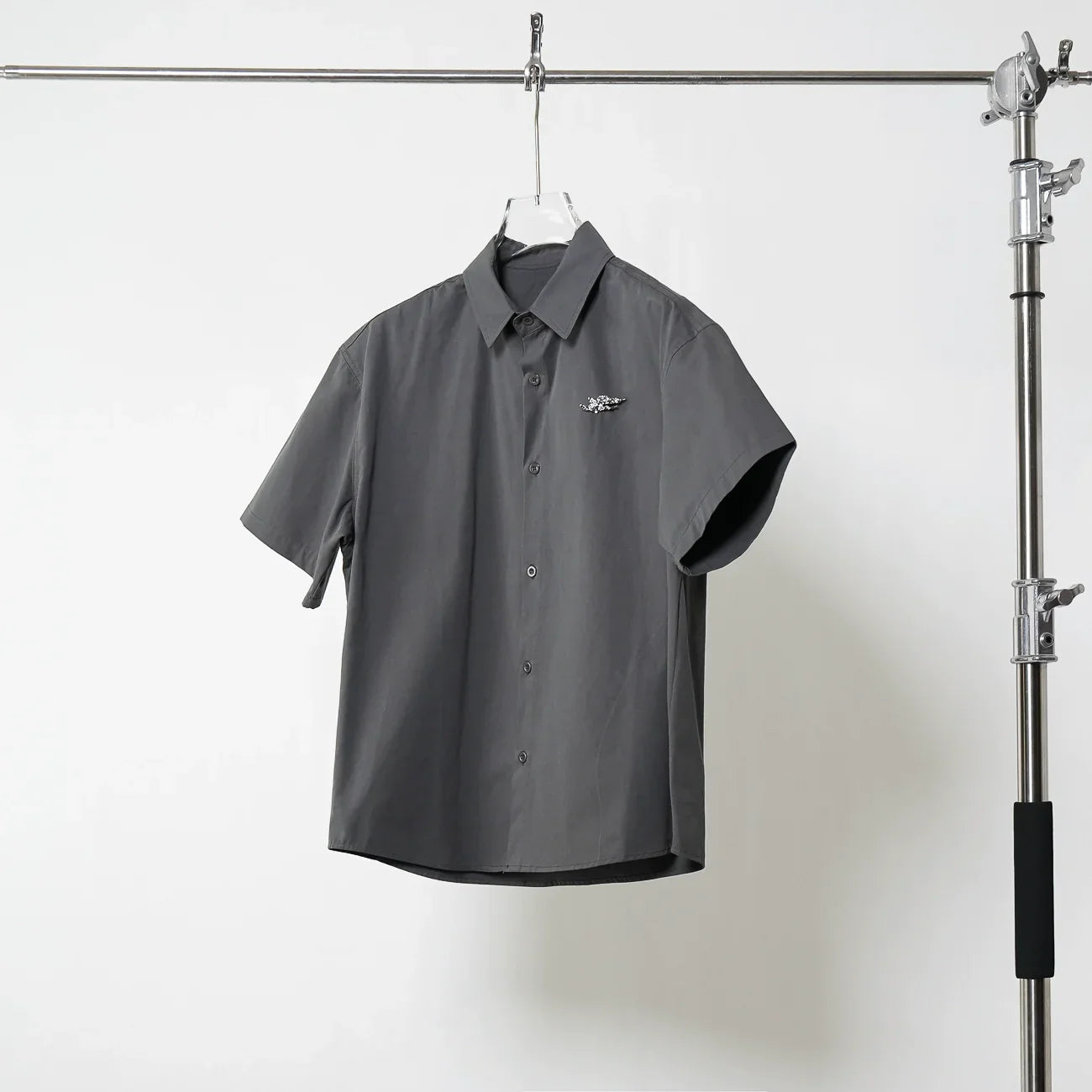Metal Detail Short Sleeve Shirt
