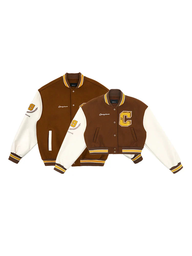 Letter Embroidery American Baseball Jacket