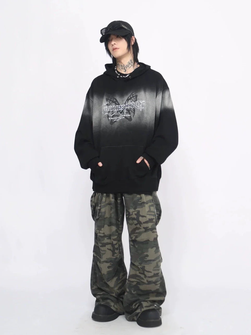 헤비웨이트 워시드 후드 티셔츠