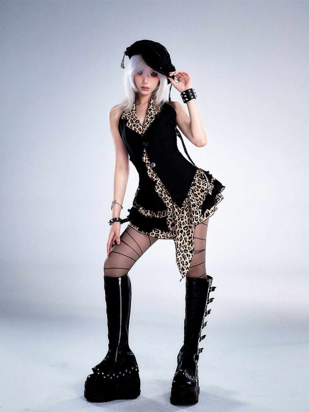Leopard Print Halter Vest