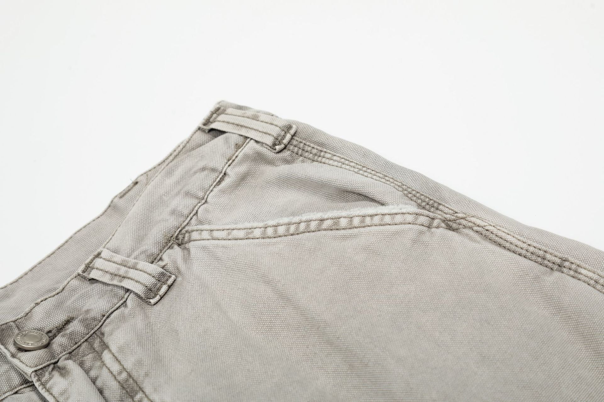 Washed Multi-Pocket Wide Leg Cargo Pants