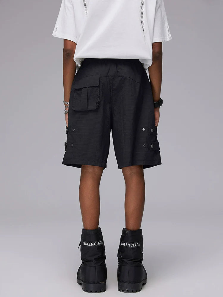 Multi Strap Functional Deconstructed Pocket Short