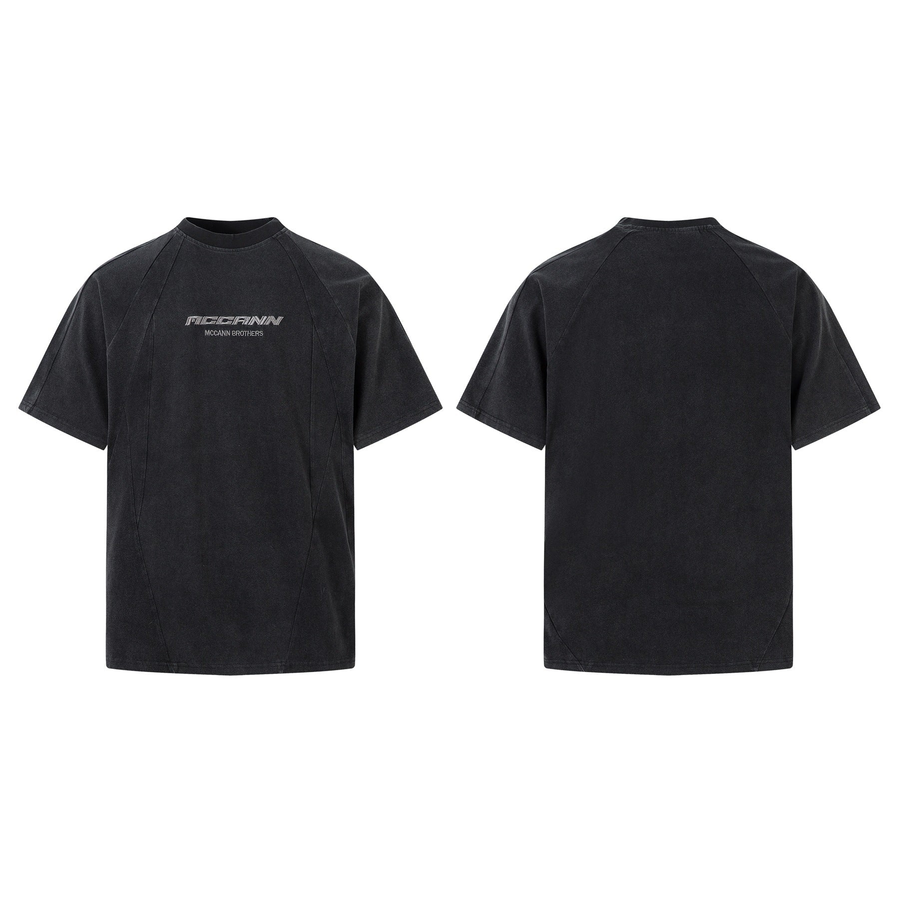 Washed Letter Print Short Sleeve T-Shirt