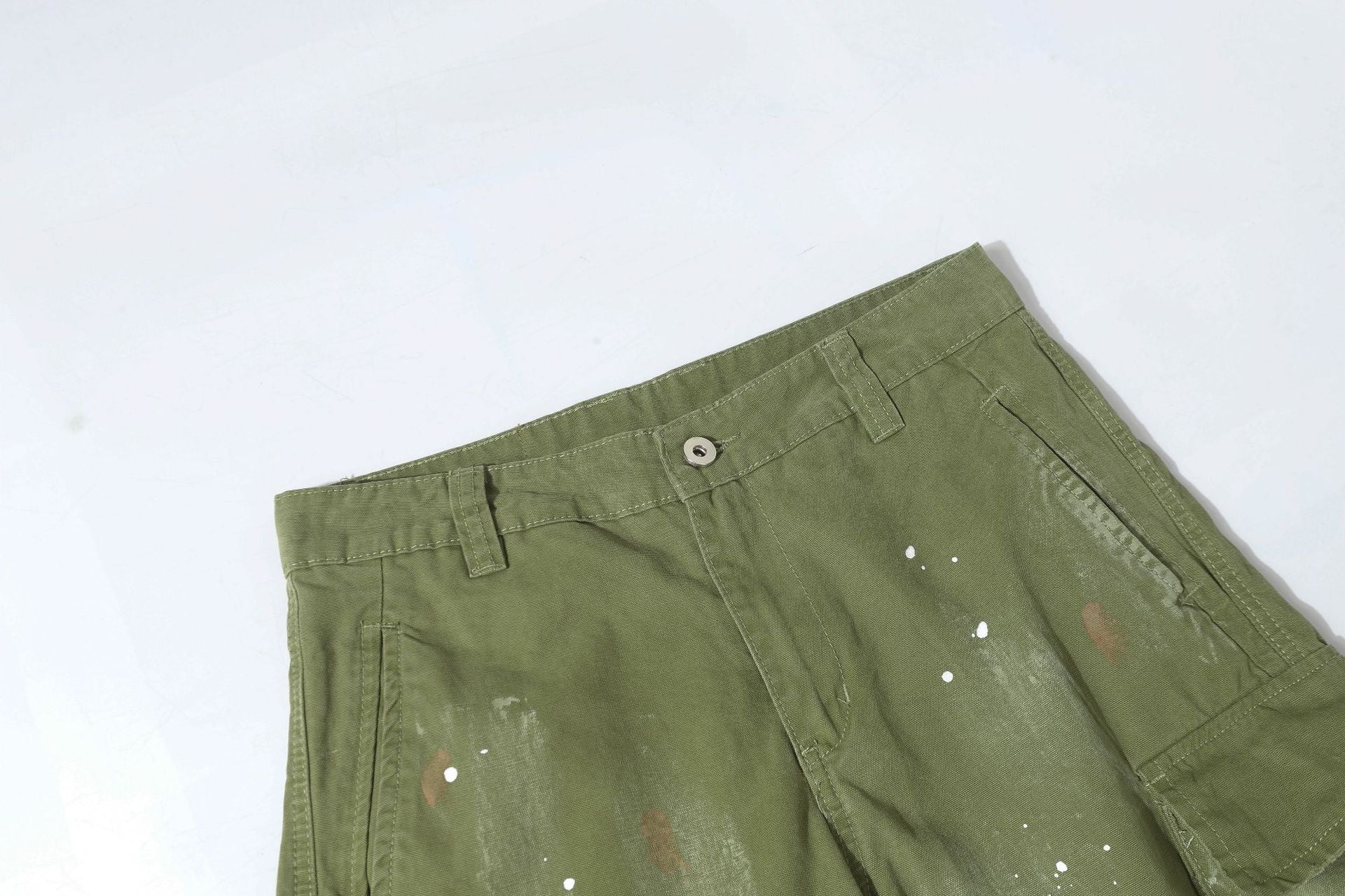 Damage Paint Splatter Multi Pocket Cargo Pants