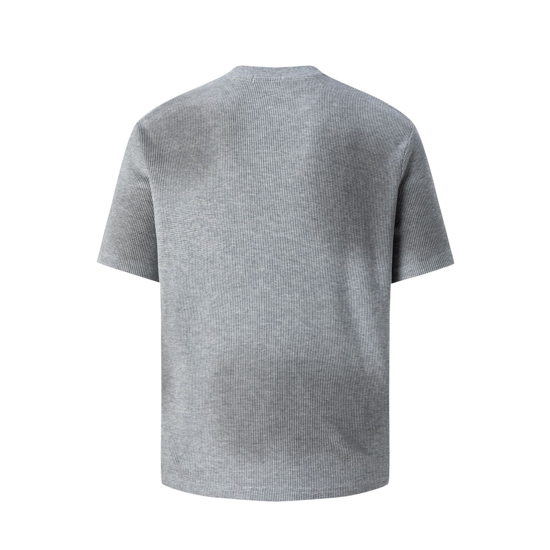 Graphic Print Rib Knit Short Sleeve T-Shirt