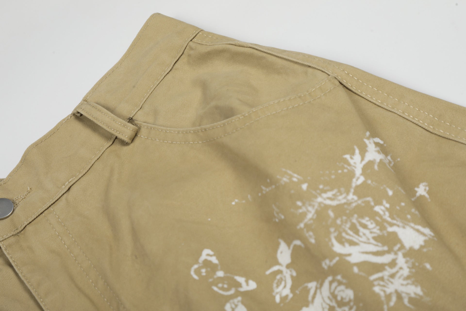 Washed Wide Leg Cargo Jort