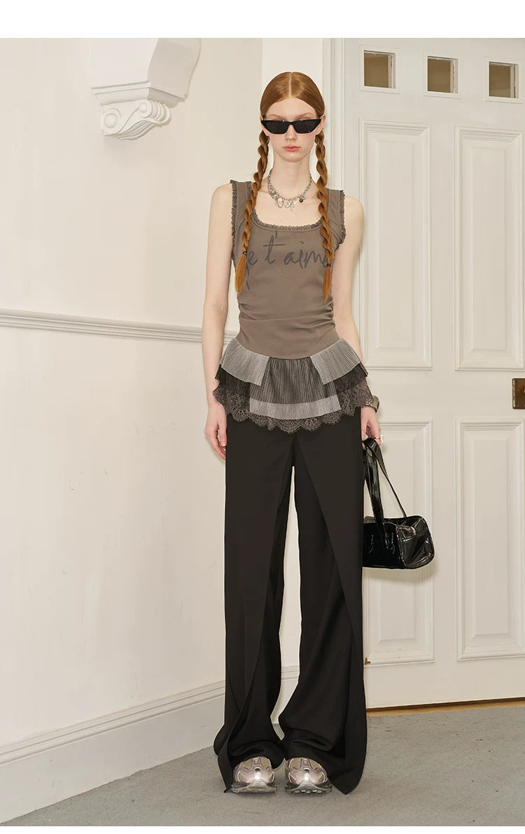 Letter Print Slim Fit Camisole