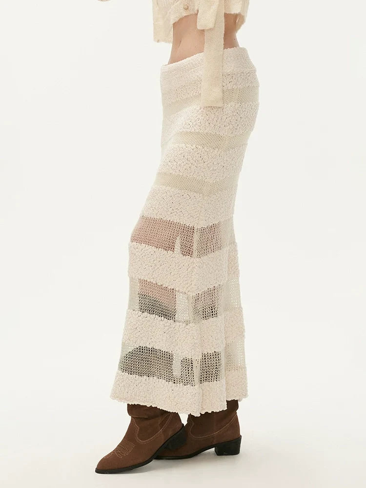 3D Knit Half Length Skirt