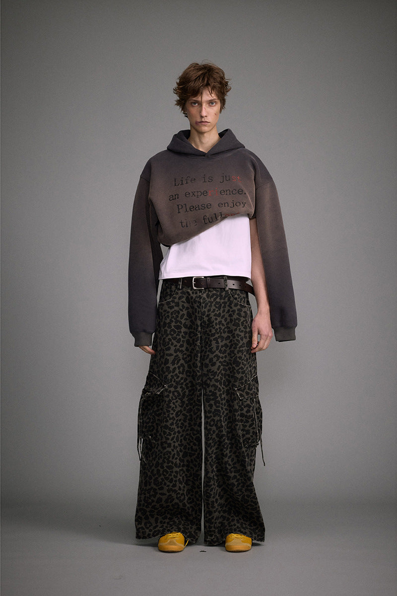 Sudadera holgada con estampado oxidado