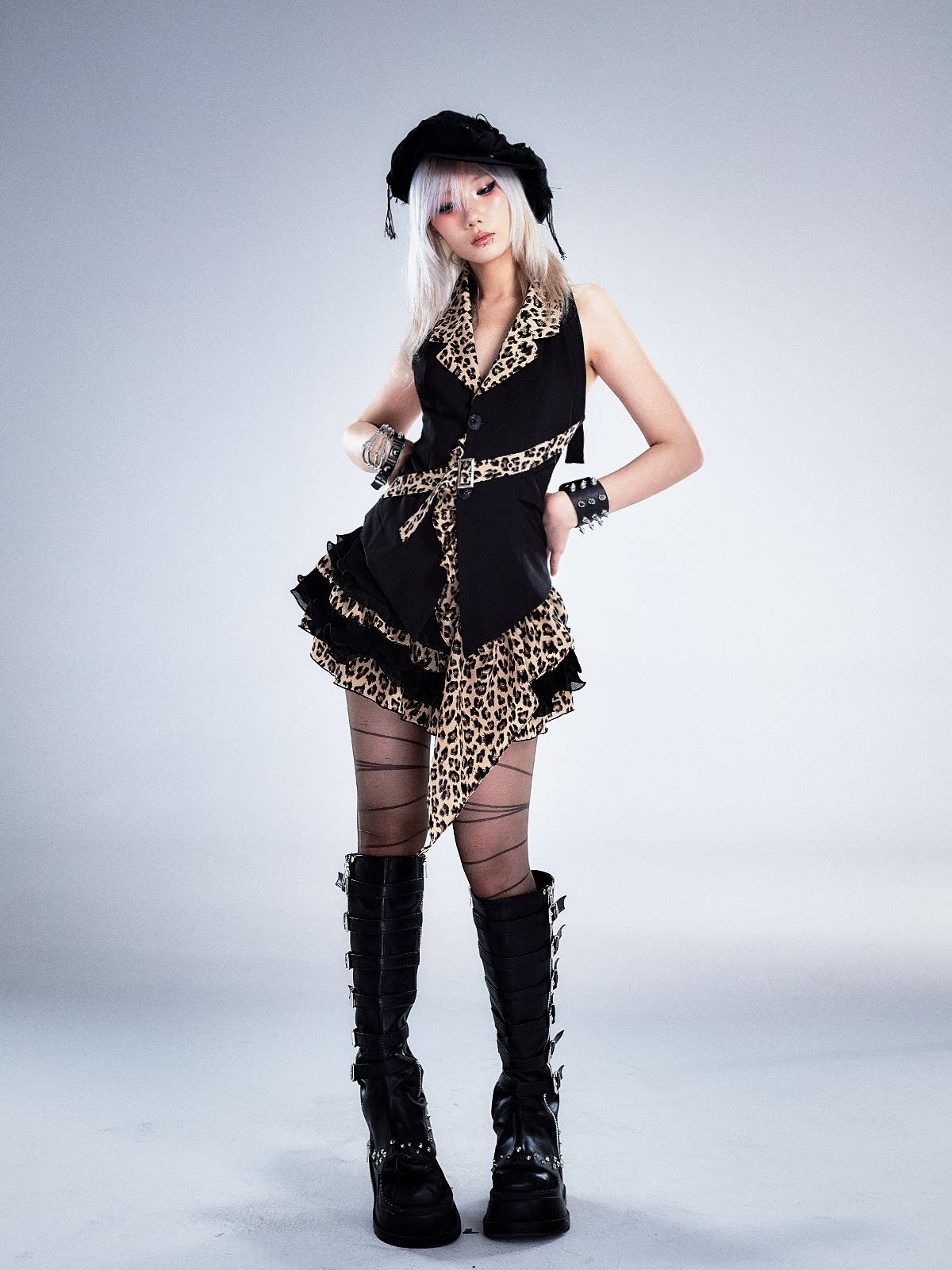 Leopard Print Halter Vest