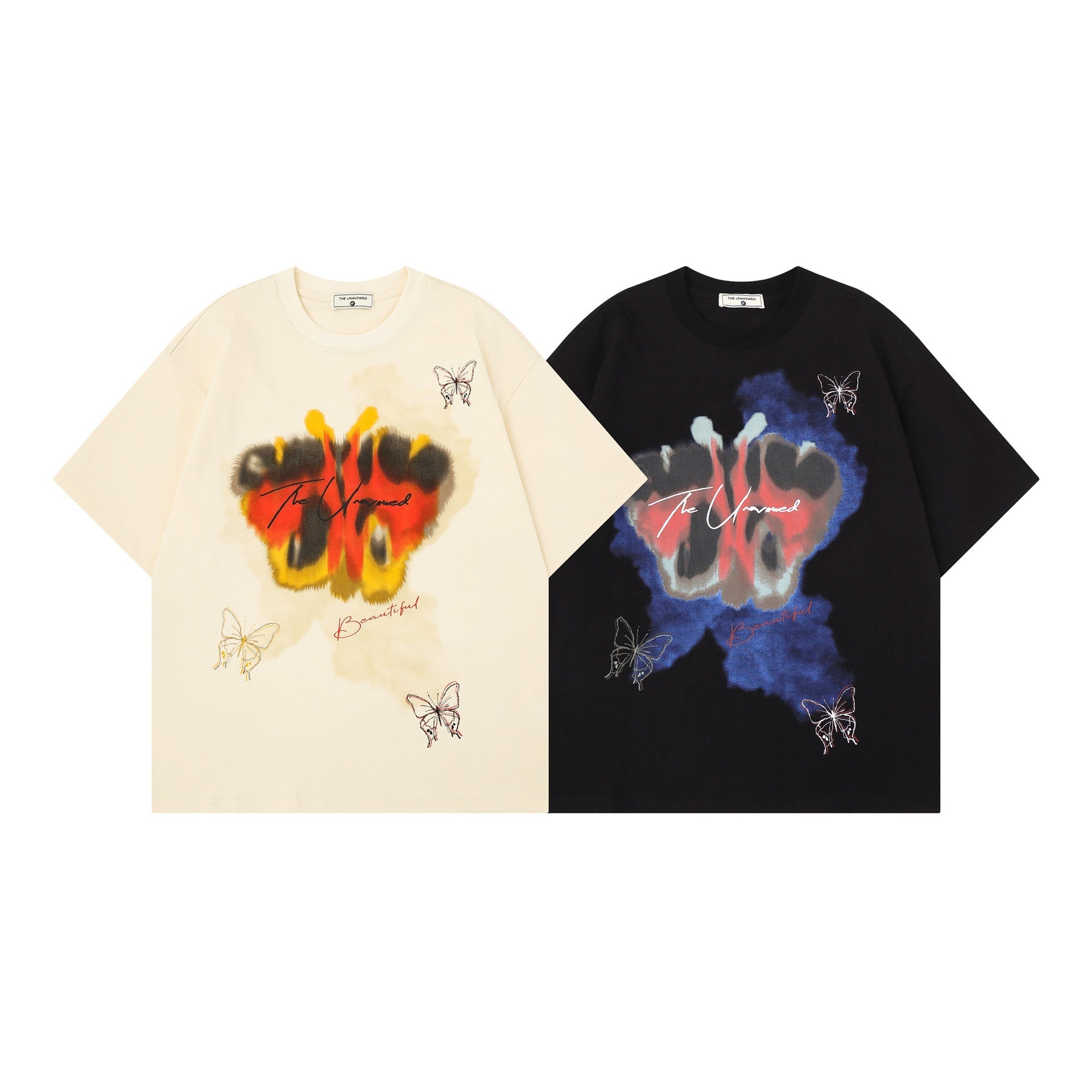 Butterfly Graphic Print Short Sleeve T-Shirt