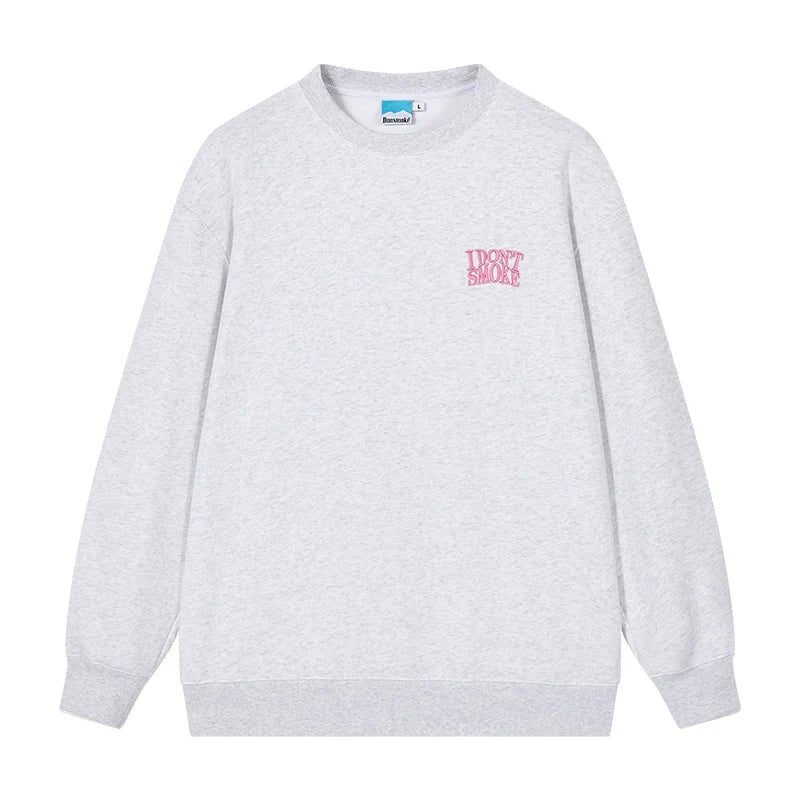 Logo Round Neck Pullover Sweatshirt