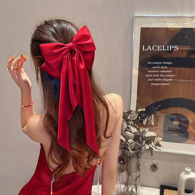 Forcina per capelli con fiocco grande di Natale
