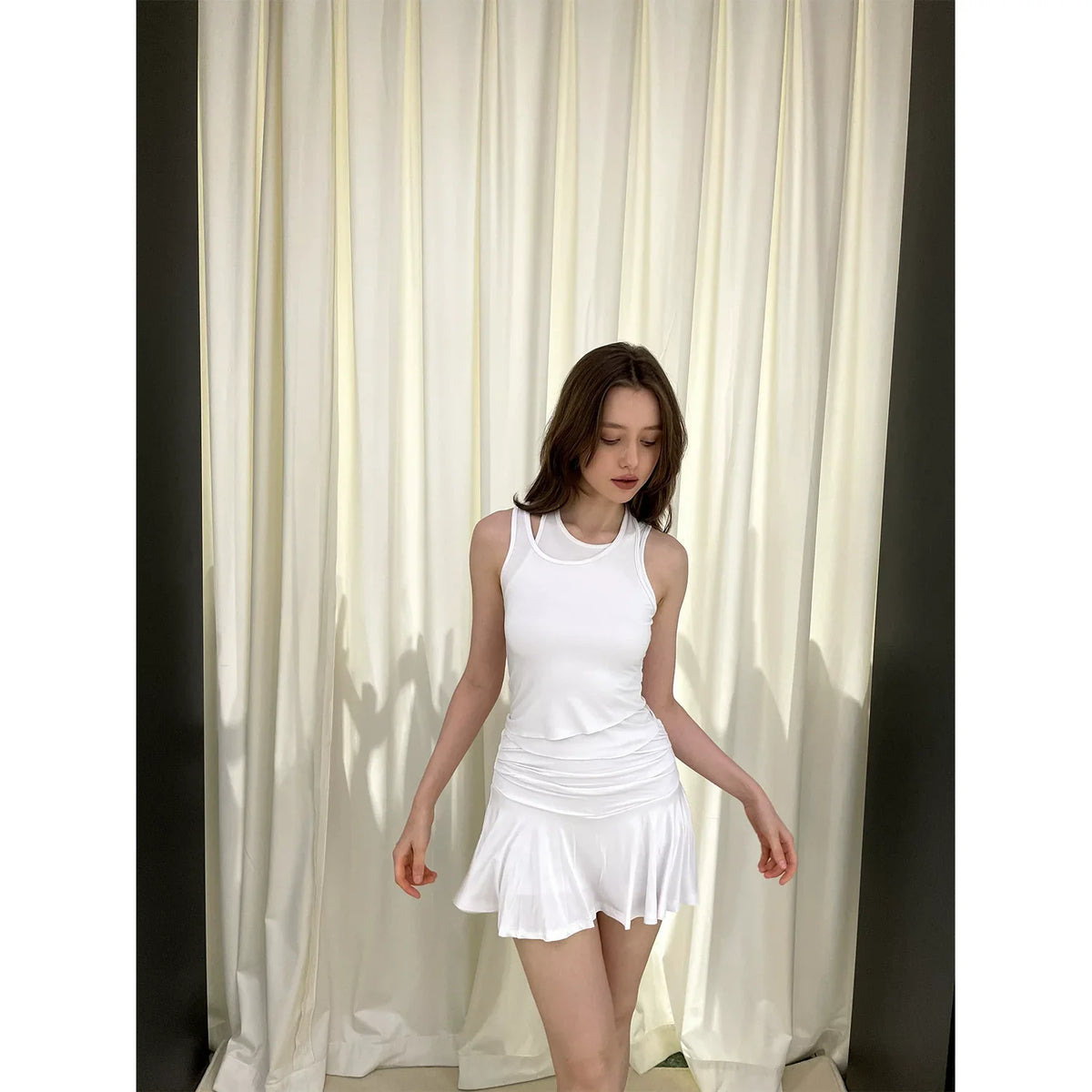 Double-Layered Irregular Tanktop