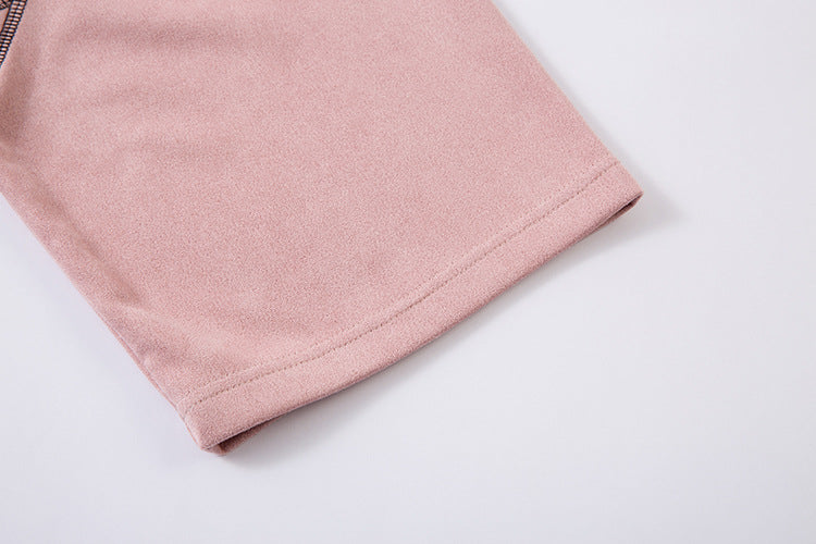 Roll-neck Embroidered Polo T-shirt