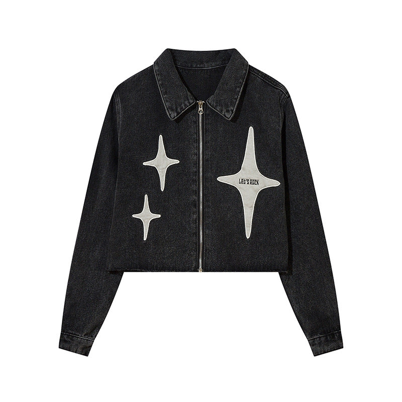 Veste courte en jean Twinkle Star