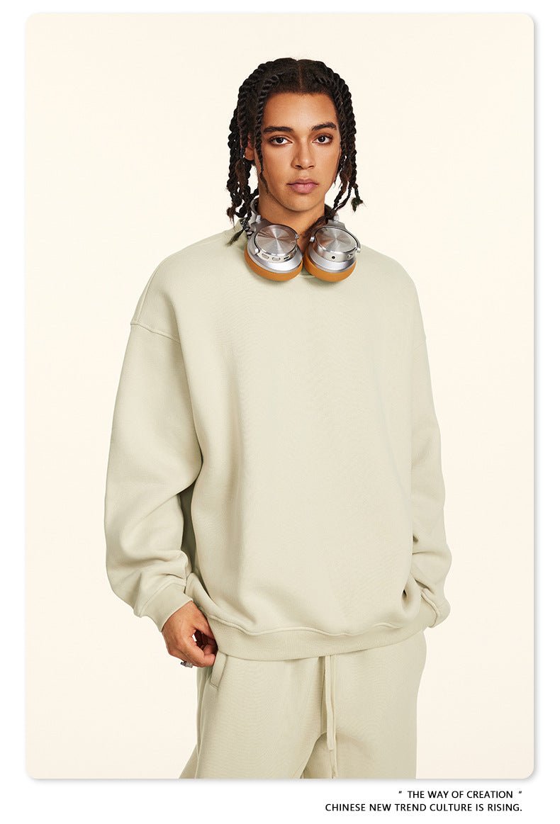 Fleece Lining Oversize Sweatshirt