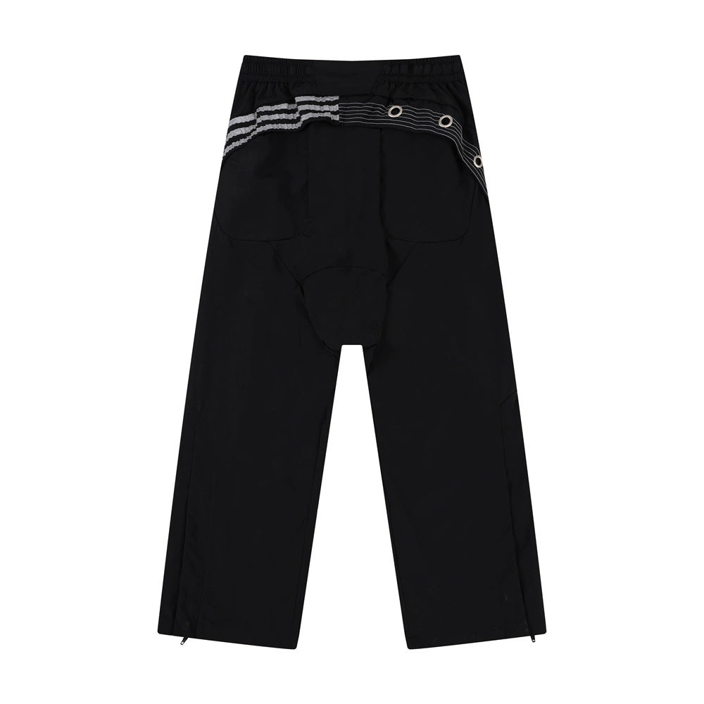 Belted Loose Flare Sweatpants