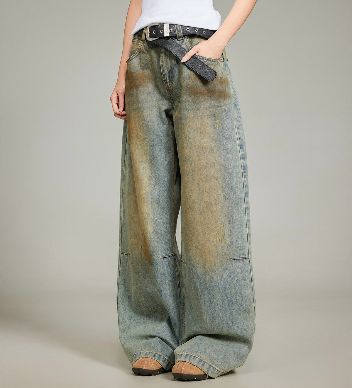 Wash Straight Denim Jeans