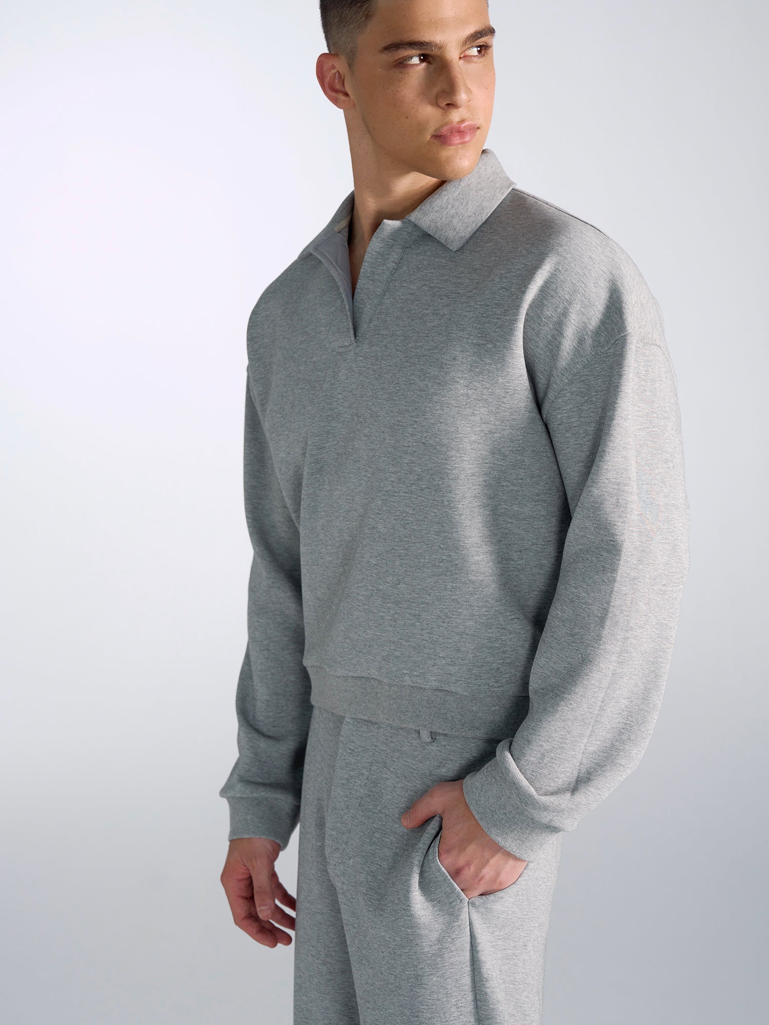 Wrinkle-Free Long Sleeve Polo Shirt