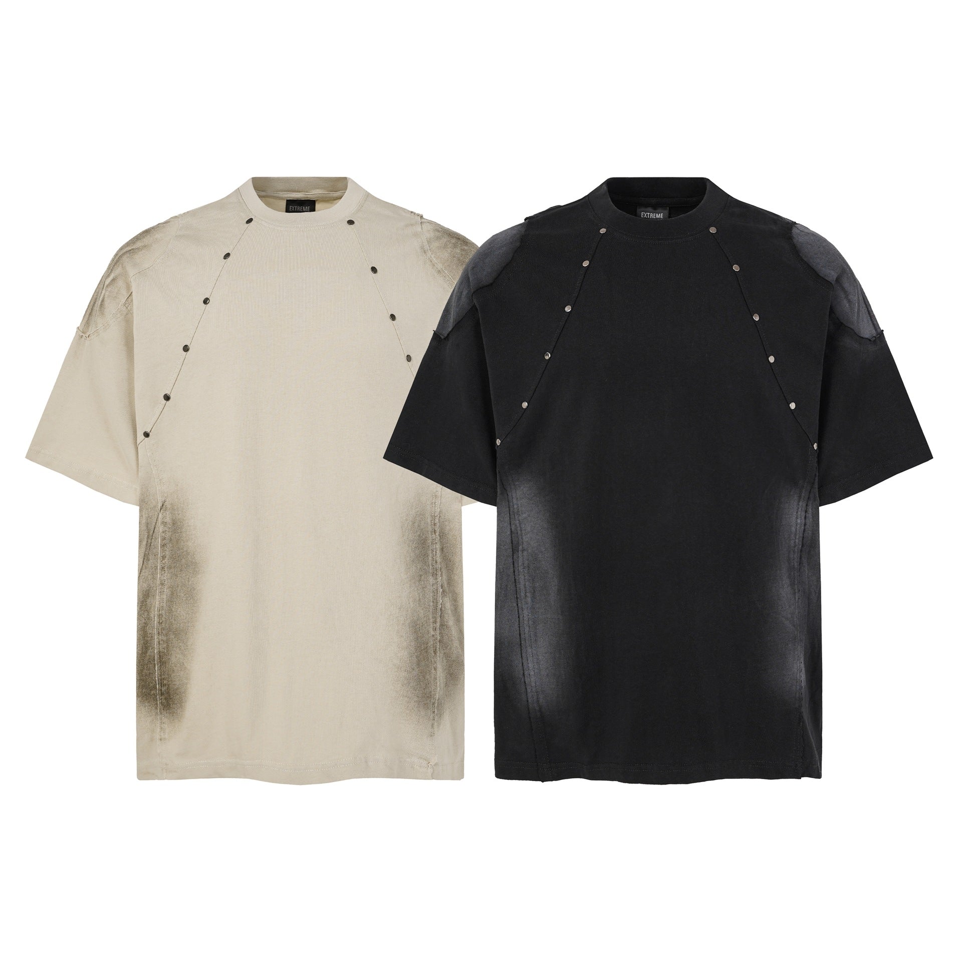 Studs Washed Short Sleeve T-Shirt
