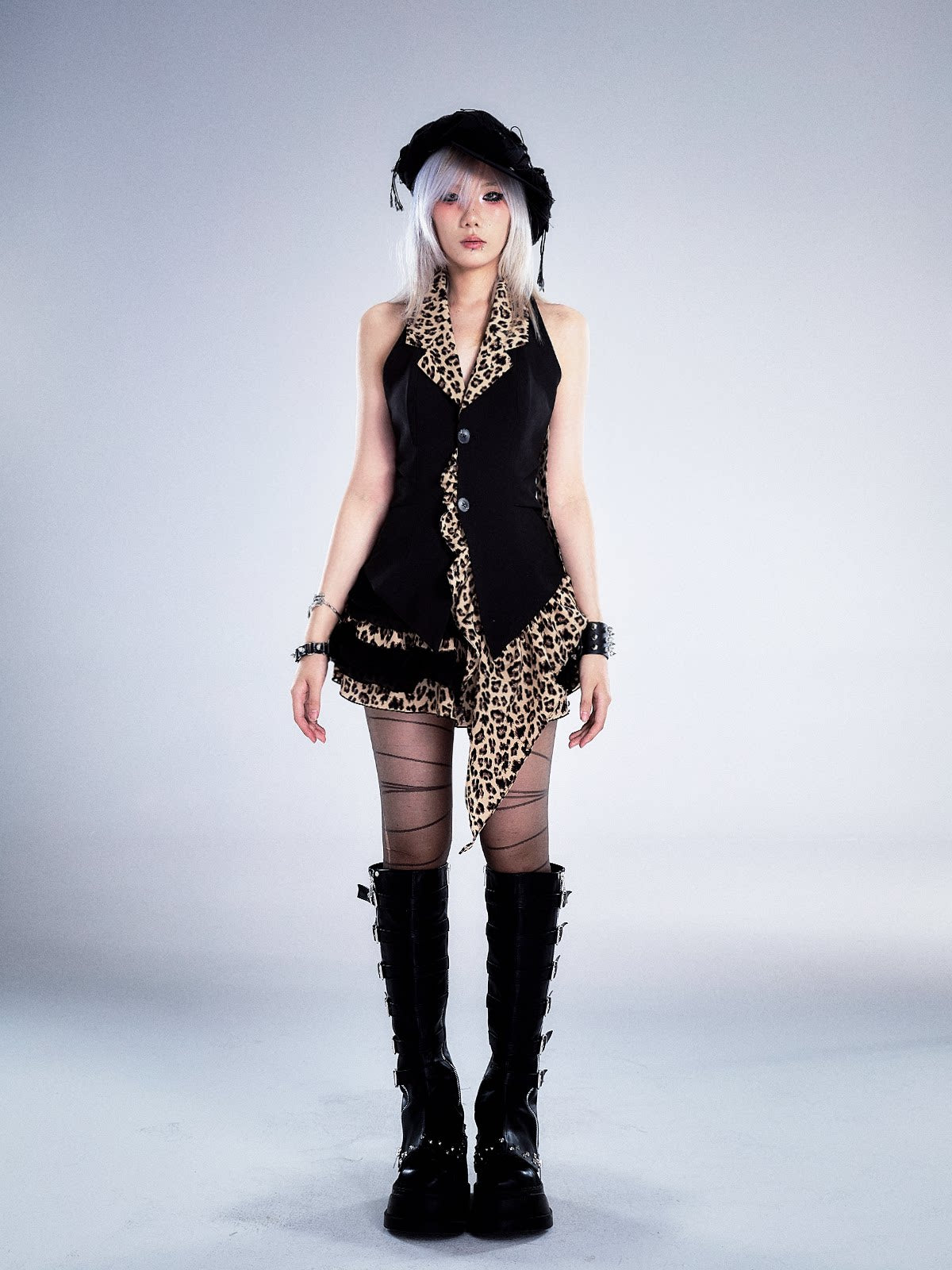 Leopard Print Halter Vest