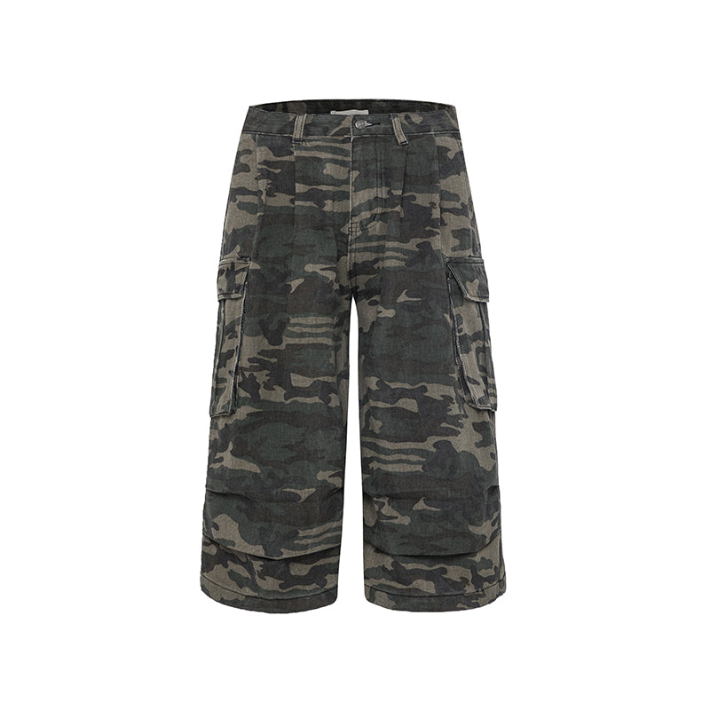 Camouflage Cargo Baggy Jorts