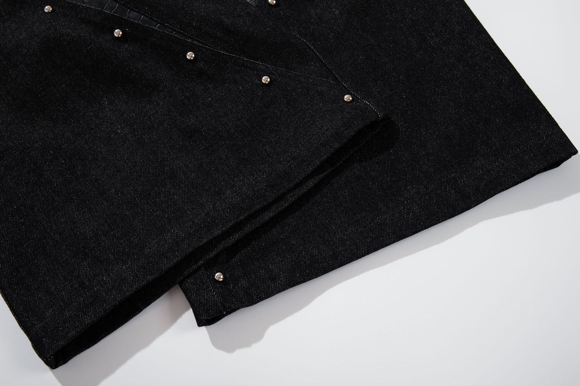 Python Pattern Rivet Denim Jort
