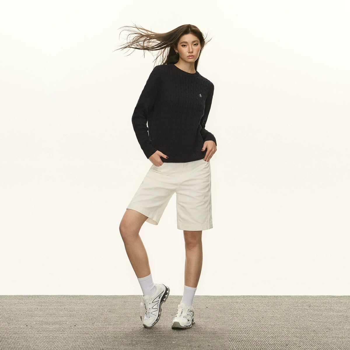 Oversize Round Neck Knit Sweater