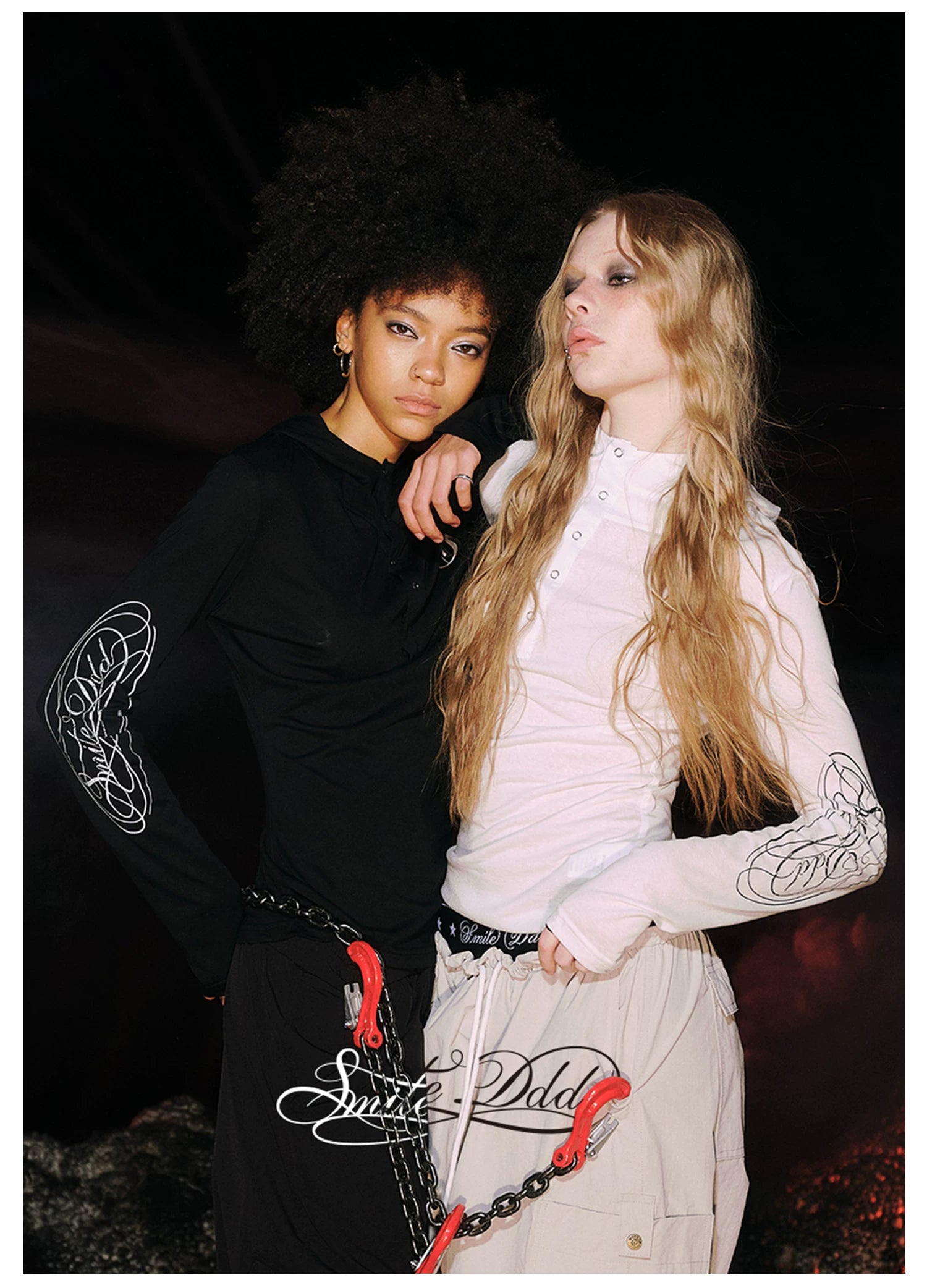 Hooded Button Print Long Sleeve T-Shirt
