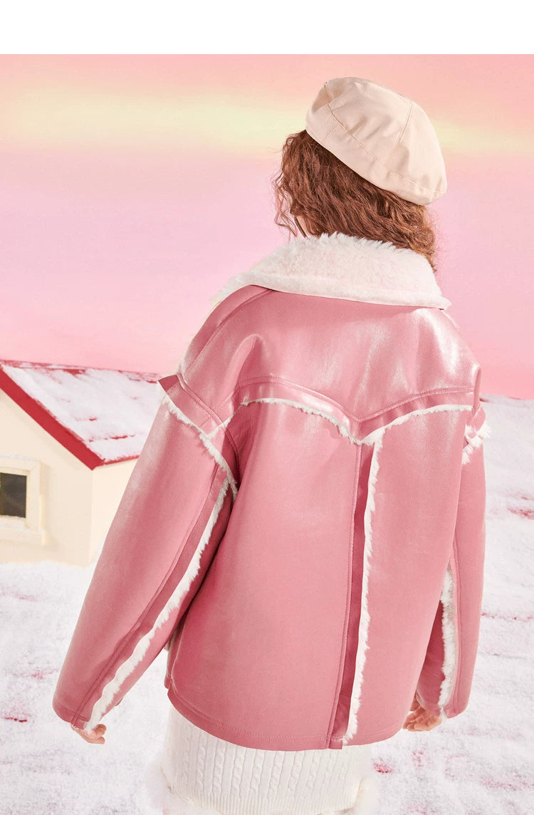 Suede Fur Collar Jacket