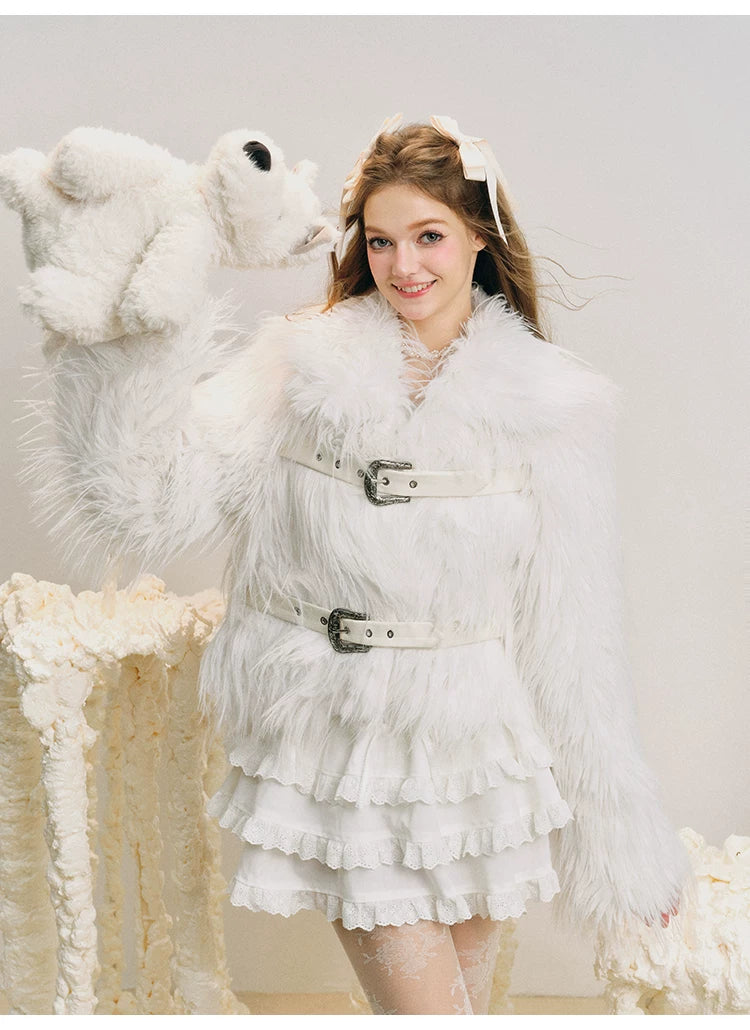 Double Backle Fur Jacket