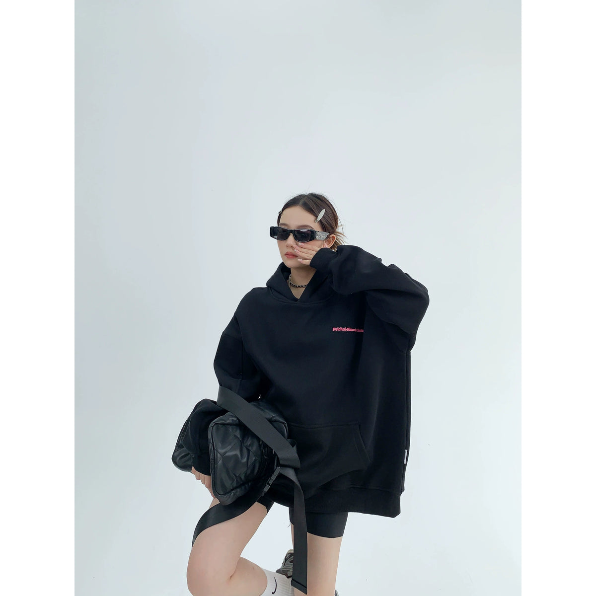 Sudadera con Capucha Oversize Estampada
