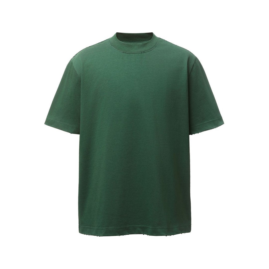 Heavyweight Washed Damage Short Sleeve T-Shirt
