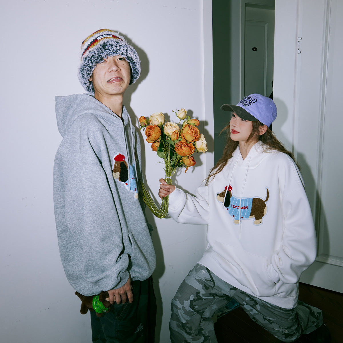 Embroidered Couples Hoodie - Valentine Edition