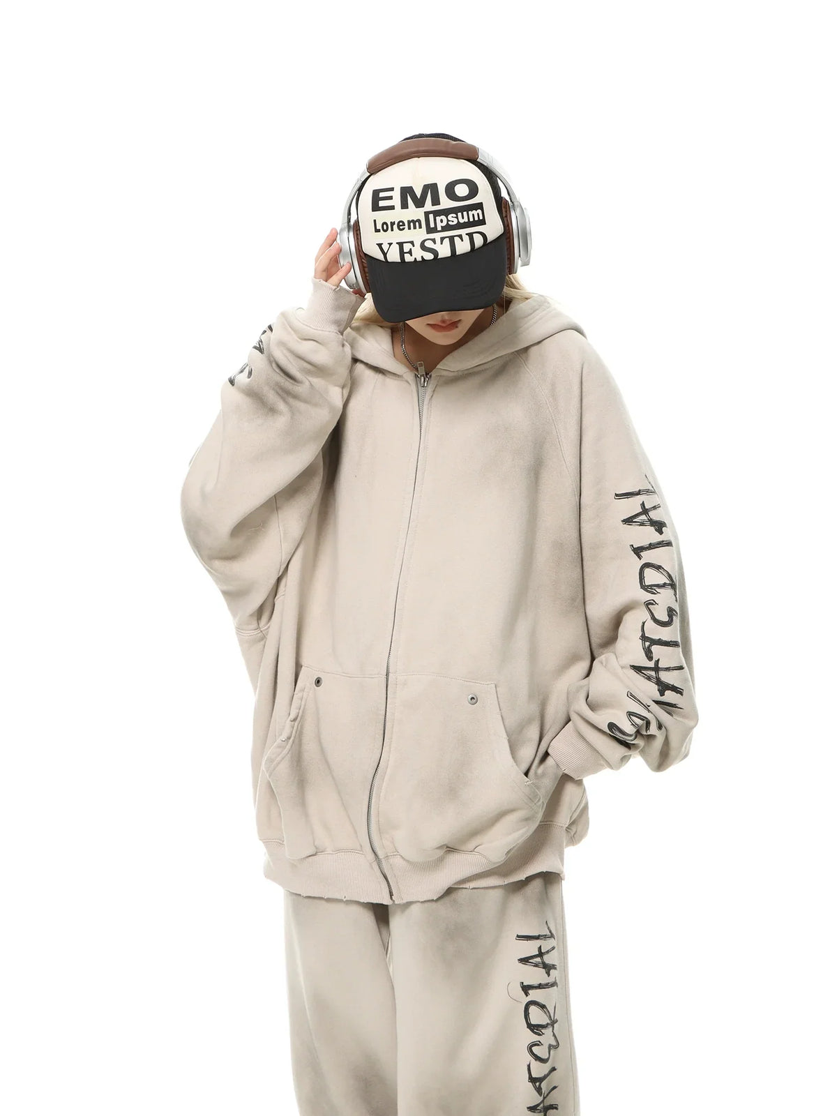 Patchwork Oversize Hoodie