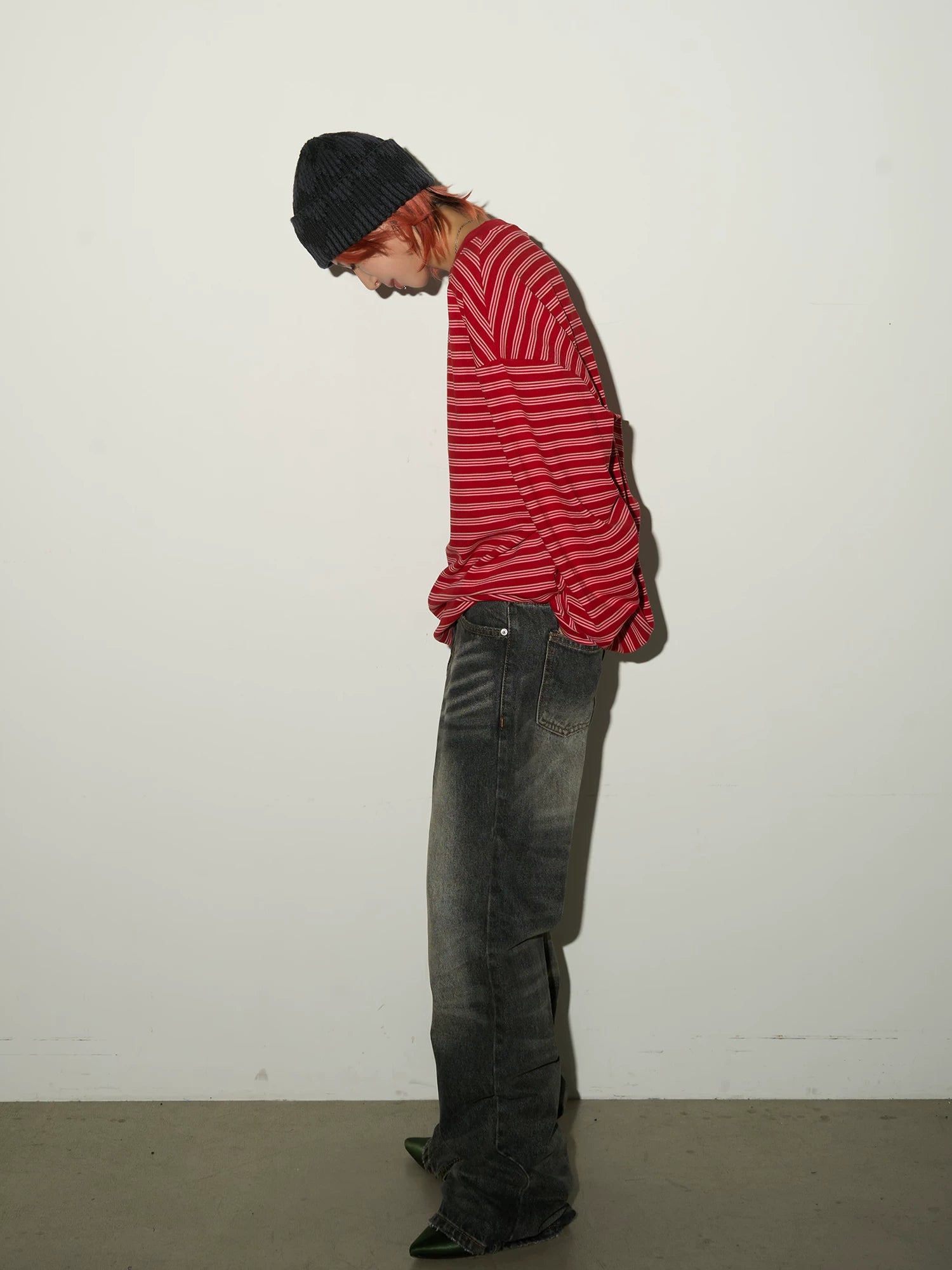 Contrast Stripe Long Sleeve T-Shirt