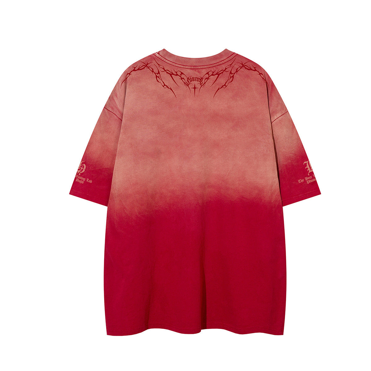 Gradient Thorn Print Short Sleeve T-Shirt