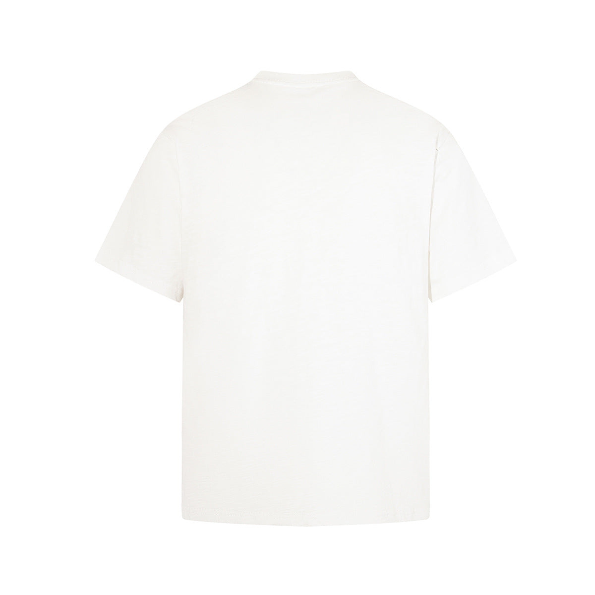Slub Cotton Graphic Print Short Sleeve T-Shirt